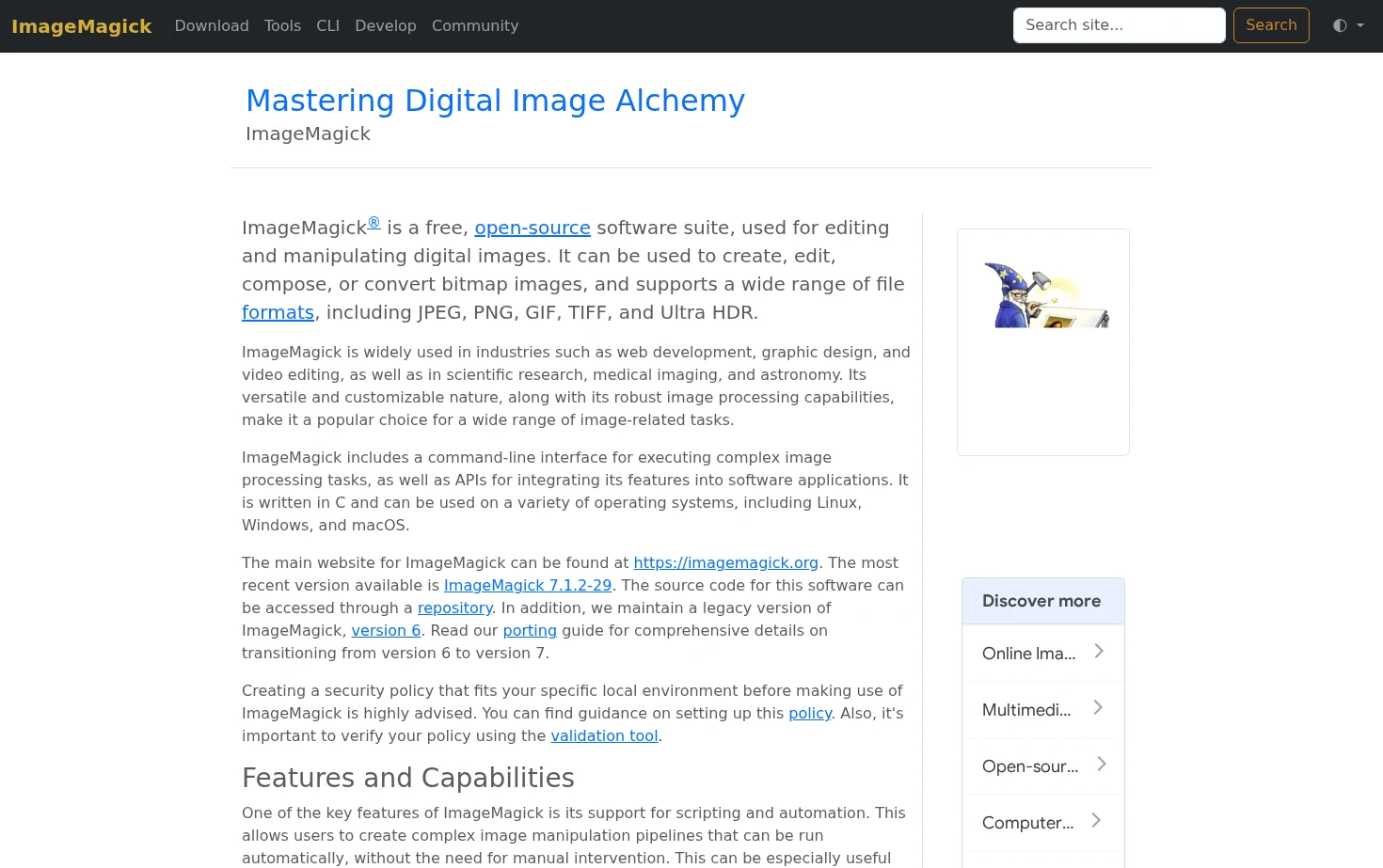 ImageMagick 页面快照